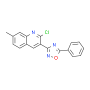 2-Chloro-7-methyl-3-(5-phenyl-1,2,4-oxadiazol-3-yl)quinoline