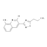 2-Chloro-8-methyl-3-(5-propyl-1,2,4-oxadiazol-3-yl)quinoline