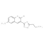 2-Chloro-6-methyl-3-(5-propyl-1,2,4-oxadiazol-3-yl)quinoline