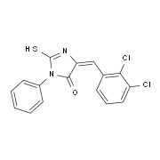 (5E)-5-(2,3-Dichlorobenzylidene)-2-mercapto-3-phenyl-3,5-dihydro-4H-imidazol-4-one