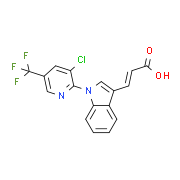 3-{1-[3-Chloro-5-(trifluoromethyl)-2-pyridinyl]-1H-indol-3-yl}acrylic acid
