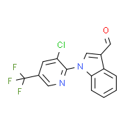 1-[3-Chloro-5-(trifluoromethyl)-2-pyridinyl]-1H-indole-3-carbaldehyde