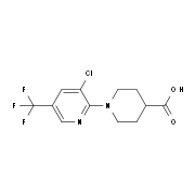 1-[3-Chloro-5-(trifluoromethyl)-2-pyridinyl]-4-piperidinecarboxylic acid