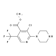 Methyl 3-chloro-2-piperazino-5-(trifluoromethyl)isonicotinate