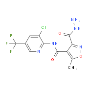 N-[3-Chloro-5-(trifluoromethyl)-2-pyridinyl]-3-(hydrazinocarbonyl)-5-methyl-4-isoxazolecarboxamide