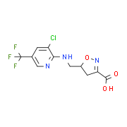 5-({[3-Chloro-5-(trifluoromethyl)-2-pyridinyl]amino}methyl)-4,5-dihydro-3-isoxazolecarboxylic acid