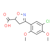 3-(5-Chloro-2,4-dimethoxyphenyl)-4,5-dihydroisoxazole-5-carboxylic acid