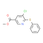 Methyl 5-chloro-6-(phenylsulfanyl)nicotinate