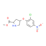 Methyl (2S,4S)-4-(2-chloro-4-nitrophenoxy)-2-pyrrolidinecarboxylate
