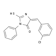 (5E)-5-(3-Chlorobenzylidene)-2-mercapto-3-phenyl-3,5-dihydro-4H-imidazol-4-one