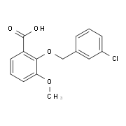 2-[(3-Chlorobenzyl)oxy]-3-methoxybenzoic acid