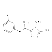 5-[1-(3-Chlorophenoxy)ethyl]-4-methyl-4H-1,2,4-triazole-3-thiol