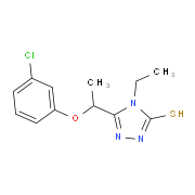 5-[1-(3-Chlorophenoxy)ethyl]-4-ethyl-4H-1,2,4-triazole-3-thiol