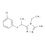 5-[1-(3-Chlorophenoxy)ethyl]-4-ethyl-4H-1,2,4-triazole-3-thiol