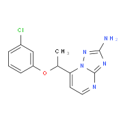 7-[1-(3-Chlorophenoxy)ethyl][1,2,4]triazolo[1,5-a]pyrimidin-2-amine