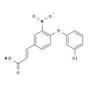 3-[4-(3-Chlorophenoxy)-3-nitrophenyl]acrylic acid