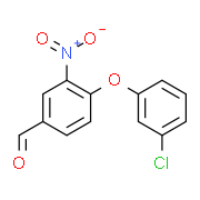 4-(3-Chlorophenoxy)-3-nitrobenzenecarbaldehyde
