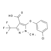 5-(3-Chlorophenoxy)-1-methyl-3-(trifluoromethyl)-1H-pyrazole-4-carboxylic acid