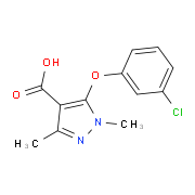 5-(3-Chlorophenoxy)-1,3-dimethyl-1H-pyrazole-4-carboxylic acid