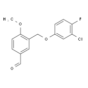 3-[(3-Chloro-4-fluorophenoxy)methyl]-4-methoxybenzaldehyde