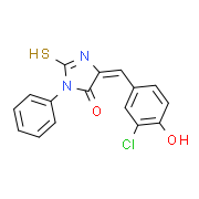 (5E)-5-(3-Chloro-4-hydroxybenzylidene)-2-mercapto-3-phenyl-3,5-dihydro-4H-imidazol-4-one