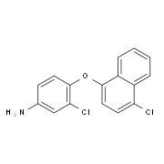 3-Chloro-4-[(4-chloro-1-naphthyl)oxy]aniline