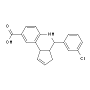4-(3-Chloro-phenyl)-3a,4,5,9b-tetrahydro-3H-cyclopenta[c]quinoline-8-carboxylic acid