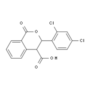 3-(2,4-Dichlorophenyl)-1-oxo-3,4-dihydro-1H-isochromene-4-carboxylic acid