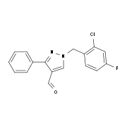 1-(2-Chloro-4-fluorobenzyl)-3-phenyl-1H-pyrazole-4-carbaldehyde