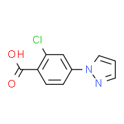 2-Chloro-4-(1H-pyrazol-1-yl)benzenecarboxylic acid