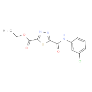Ethyl 5-{[(3-chlorophenyl)amino]carbonyl}-1,3,4-thiadiazole-2-carboxylate
