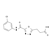 3-(5-{[(3-Chlorophenyl)amino]carbonyl}-1,3,4-thiadiazol-2-yl)propanoic acid