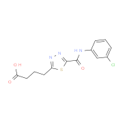 4-(5-{[(3-Chlorophenyl)amino]carbonyl}-1,3,4-thiadiazol-2-yl)butanoic acid