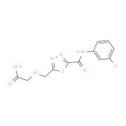 [(5-{[(3-Chlorophenyl)amino]carbonyl}-1,3,4-thiadiazol-2-yl)methoxy]acetic acid