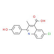 6-Chloro-2-(4-hydroxyphenyl)-3-methyl-4-quinolinecarboxylic acid