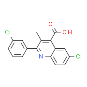 6-Chloro-2-(3-chlorophenyl)-3-methyl-4-quinolinecarboxylic acid
