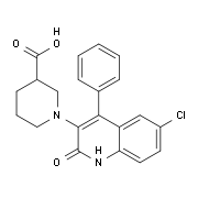 1-(6-Chloro-2-oxo-4-phenyl-1,2-dihydroquinolin-3-yl)piperidine-3-carboxylic acid
