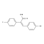 (2Z)-3-(4-Chlorophenyl)-2-(4-iodophenyl)-acrylic acid