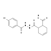 6-{[2-(4-Chlorobenzoyl)hydrazino]carbonyl}-3-cyclohexene-1-carboxylic acid