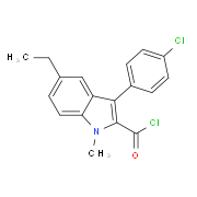 3-(4-Chlorophenyl)-5-ethyl-1-methyl-1H-indole-2-carbonyl chloride