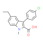 3-(4-Chlorophenyl)-5-ethyl-1-methyl-1H-indole-2-carboxylic acid