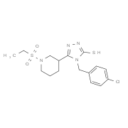 4-(4-Chlorobenzyl)-5-[1-(ethylsulfonyl)piperidin-3-yl]-4H-1,2,4-triazole-3-thiol