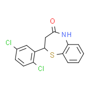 2-(2,5-Dichlorophenyl)-2,3-dihydro-1,5-benzothiazepin-4(5H)-one