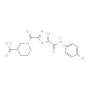 1-[(5-{[(4-Chlorophenyl)amino]carbonyl}-1,3,4-thiadiazol-2-yl)carbonyl]piperidine-3-carboxylic acid