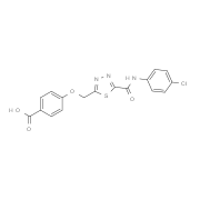 4-[(5-{[(4-Chlorophenyl)amino]carbonyl}-1,3,4-thiadiazol-2-yl)methoxy]benzoic acid