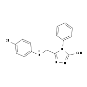 5-{[(4-Chlorophenyl)amino]methyl}-4-phenyl-4H-1,2,4-triazole-3-thiol