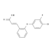 3-[2-(4-Chloro-3-fluorophenoxy)phenyl]acrylic acid