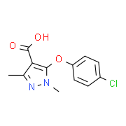 5-(4-Chlorophenoxy)-1,3-dimethyl-1H-pyrazole-4-carboxylic acid