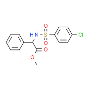 Methyl 2-{[(4-chlorophenyl)sulfonyl]amino}-2-phenylacetate