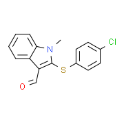 2-[(4-Chlorophenyl)sulfanyl]-1-methyl-1H-indole-3-carbaldehyde